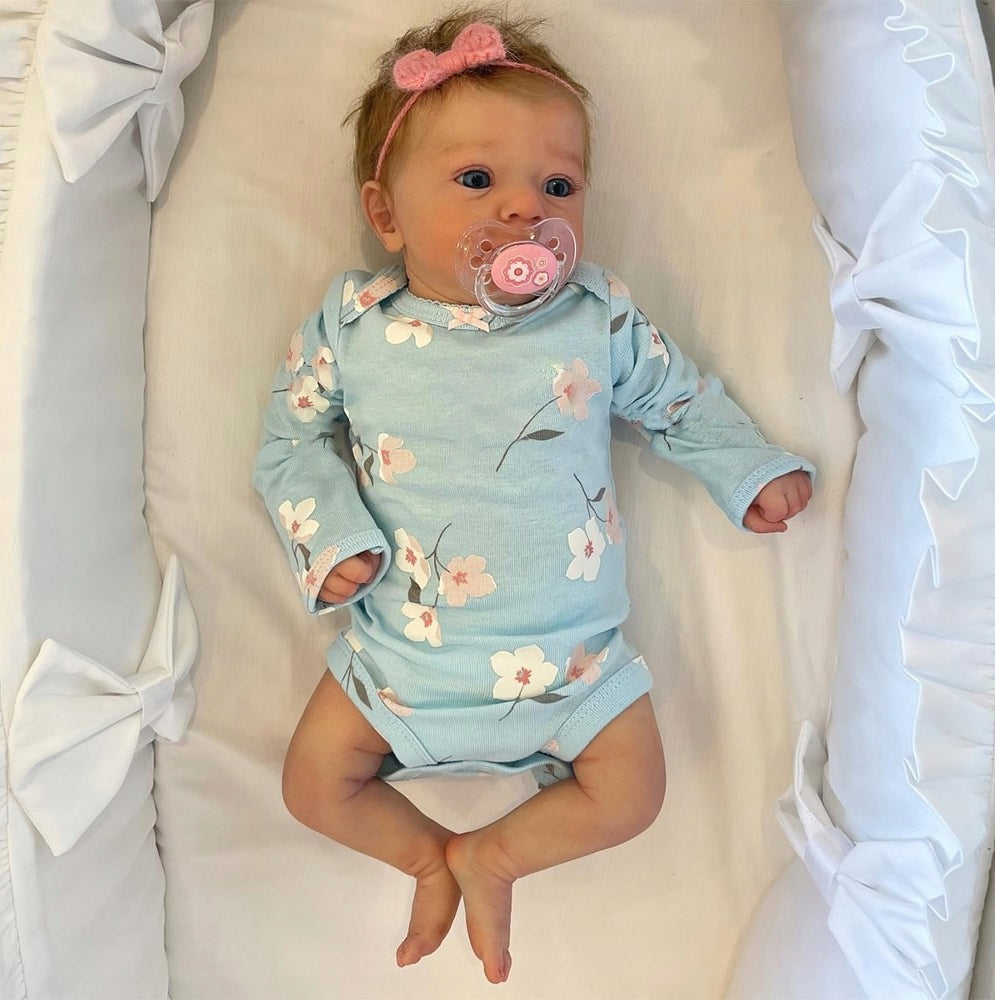 REBORN DOLL LIKE A LIVING BABY GIRL LARGE 48 cm LIKE A REAL
