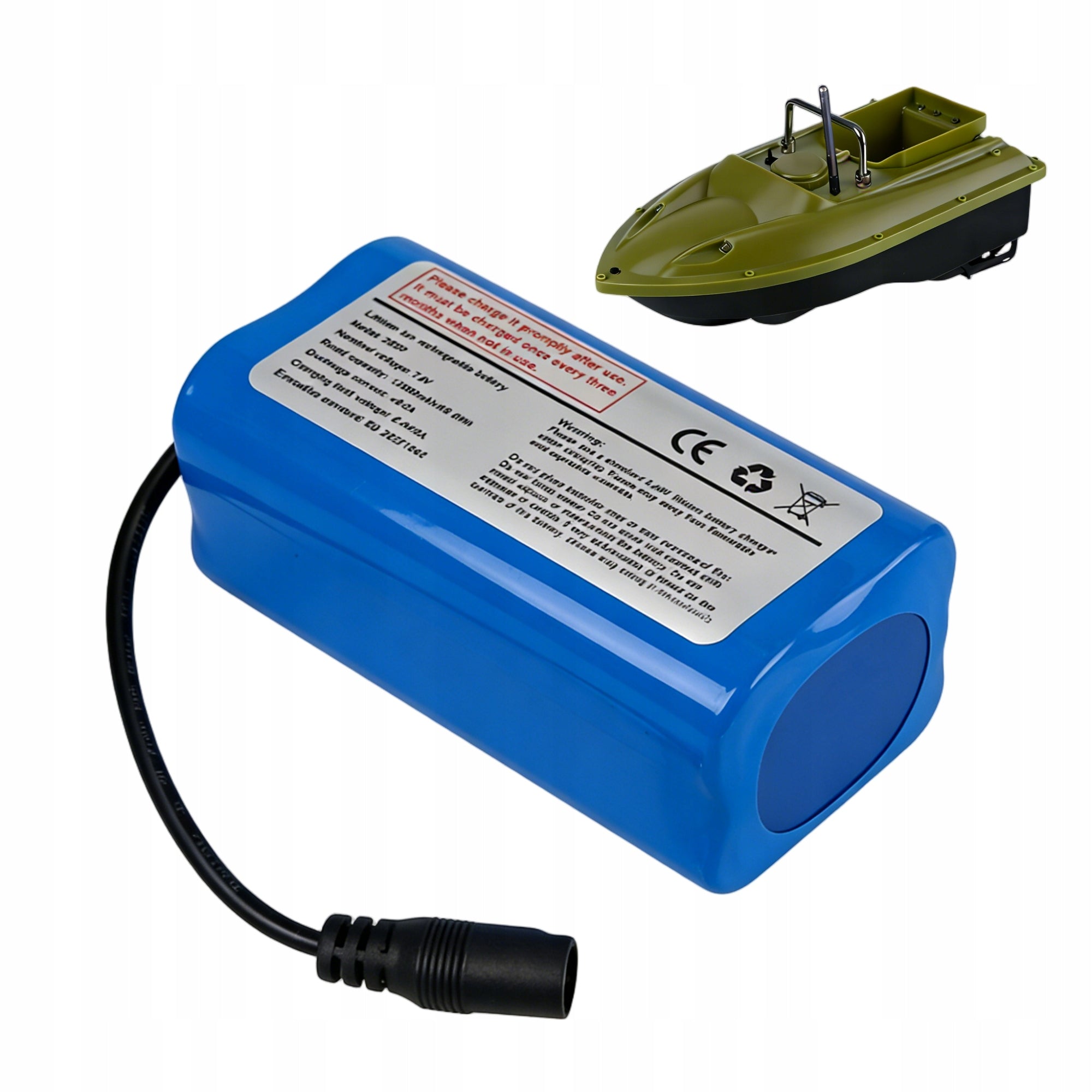 RECHARGEABLE BATTERY FOR BAIT BOAT 12000 mah 7,4 v