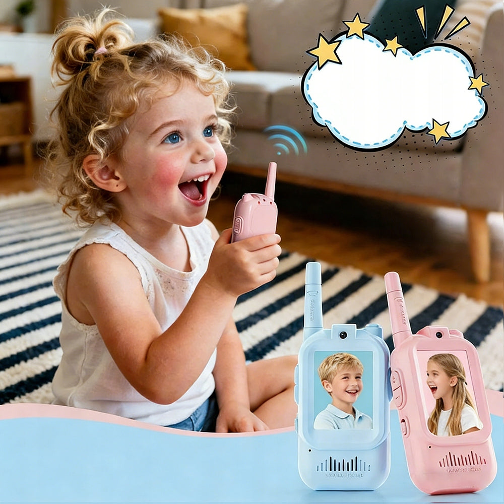 RECHARGEABLE VIDEO WALKIE-TALKIES FOR KIDS 4 SCREEN MODES Manufacturer code RL5370