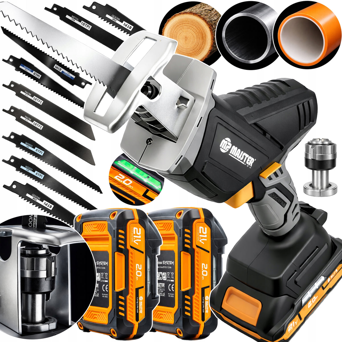 RECIPROCATING SAW CORDLESS JIGSAW FOX TAIL ELECTRIC 10XKMP0373