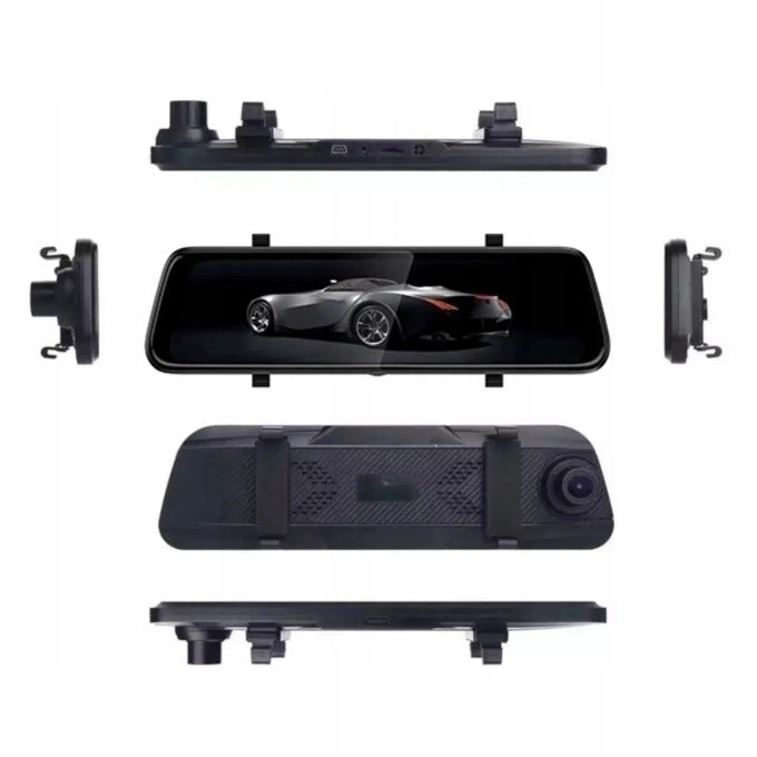 RECORDER MIRROR FULL HD 10 INCH CAMERA REAR CAMERA FRONT 2IN1 PL Recording quality HD (1280 x 720) Full HD (1920 x 1080)