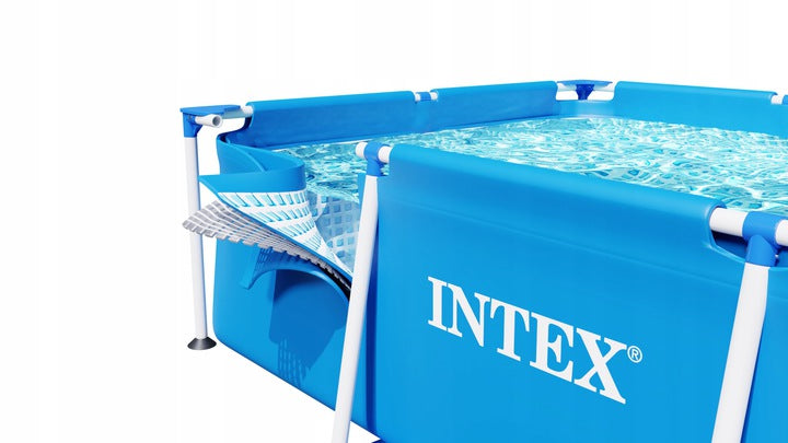 RECTANGULAR GARDEN POOL INTEX LARGE 220 x 150 x 60 cm 2in1 28270 Brand Intex