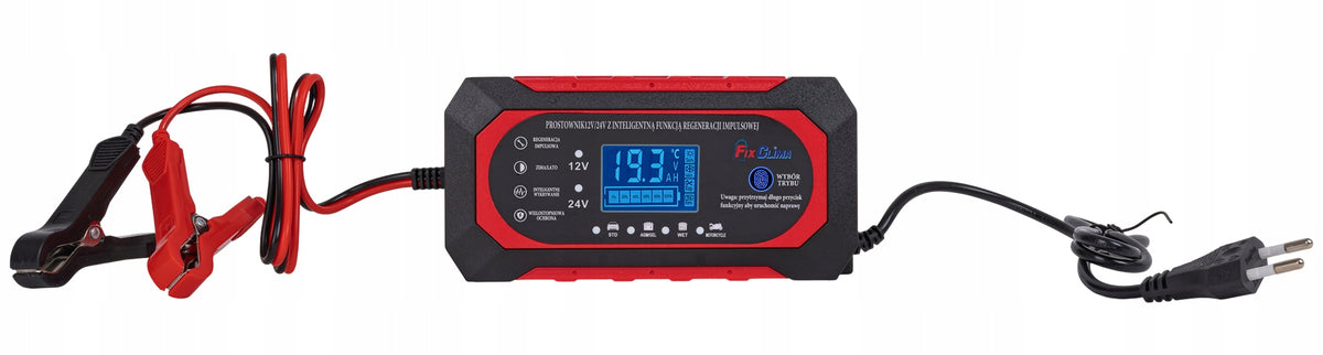RECTIFIER AUTOMATIC SMART BATTERY CHARGER LCD 12V 24V Packaging status original