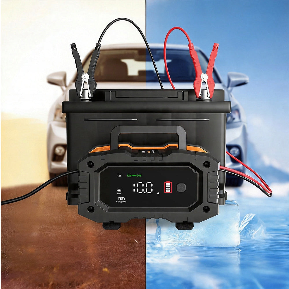 RECTIFIER BATTERY CHARGER 12V 24V 10A SMART 8STAGES AUTO Maximum amperage 20 A
