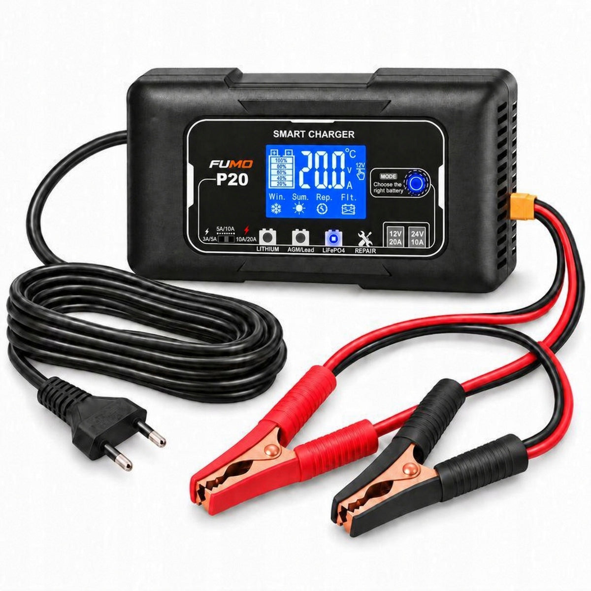 RECTIFIER BATTERY CHARGER AUTOMATIC 20A REGENERATION CURRENT REGULATION Packaging status original