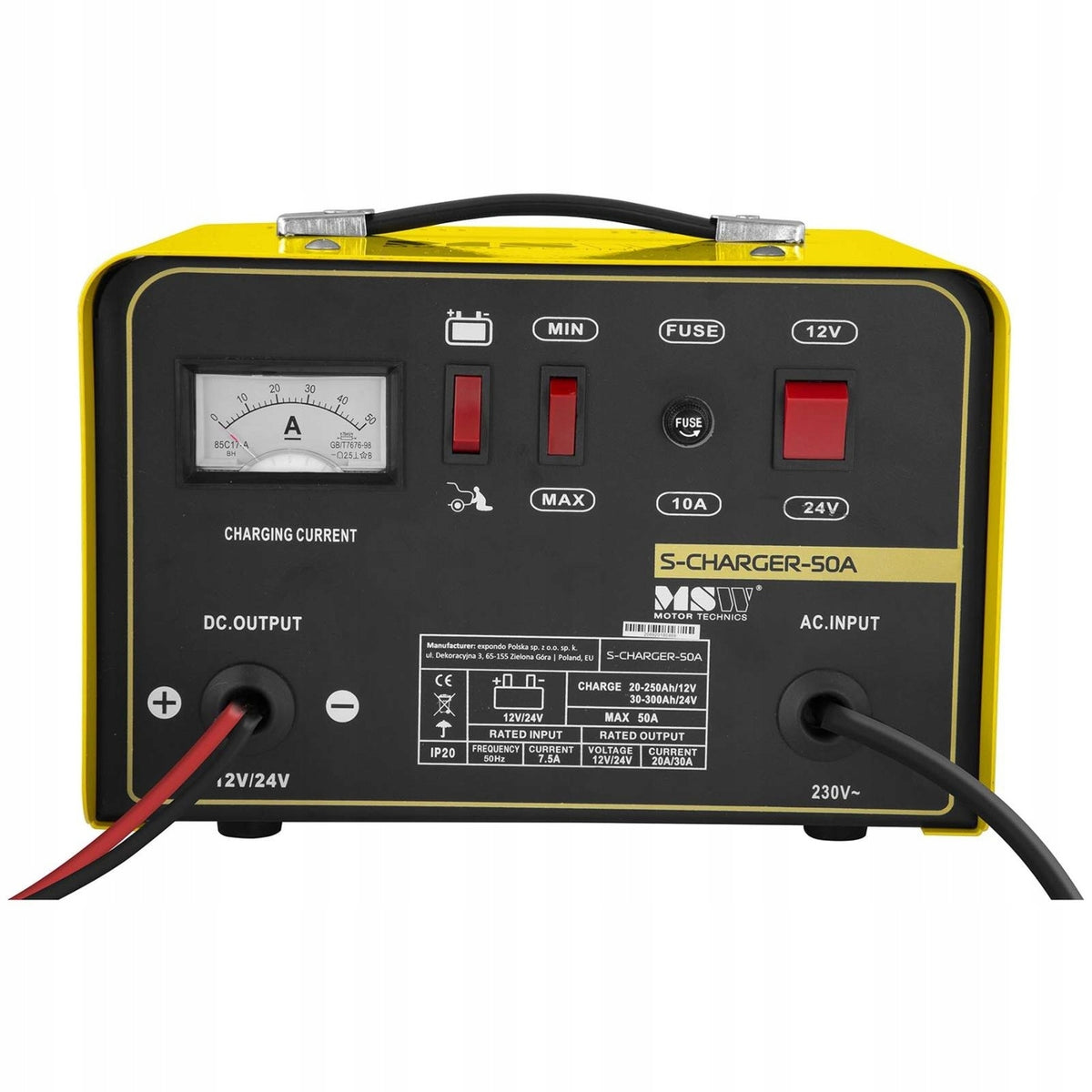 RECTIFIER WITH WIRES QUICK START 30A 12V 24V Maximum amperage 130 A