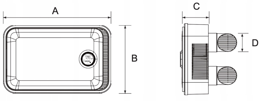 RECUPERATOR Wall Mounted Air Purifier With Heat Recovery AIRSAVER ELITE Energy efficiency class A