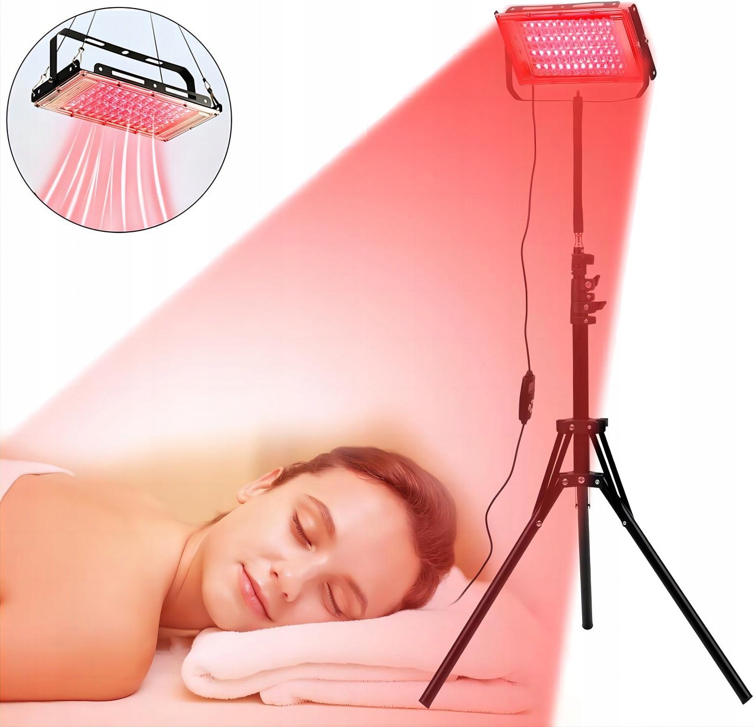 RED AND INFRARED LAMP THERAPEUTIC SET WITH TRIPOD Medical device no