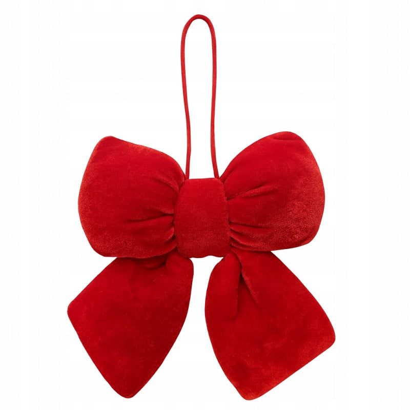 RED BOW VELVET CHRISTMAS DECORATION DOOR CHRISTMAS REED EAN (GTIN) 5907881056247