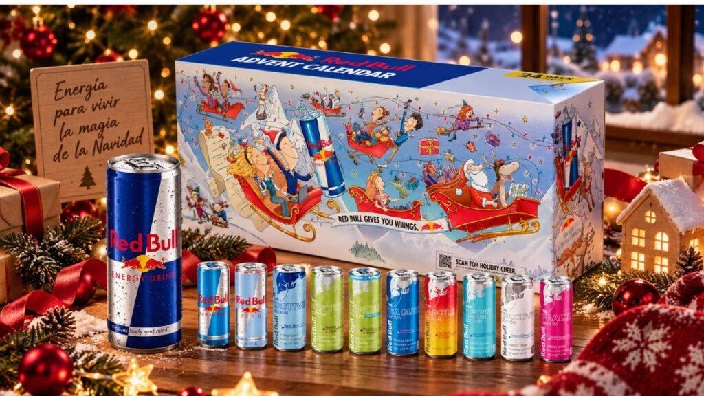RED BULL ADVENT CALENDAR 2026 24 CANS LIMITED HOLIDAYS 2026 DRINK Brand Red Bull