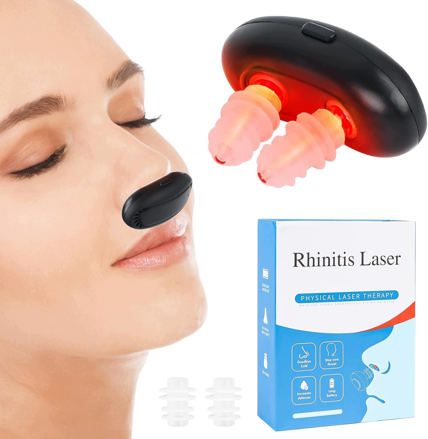RED LIGHT PHYSIOTHERAPEUTIC NASAL THERAPY DEVICE