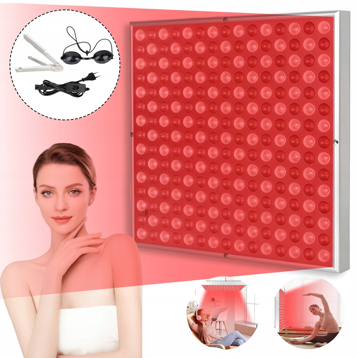 RED LIGHT THERAPY PANEL LED INFRARED LAMP HEALING PANEL