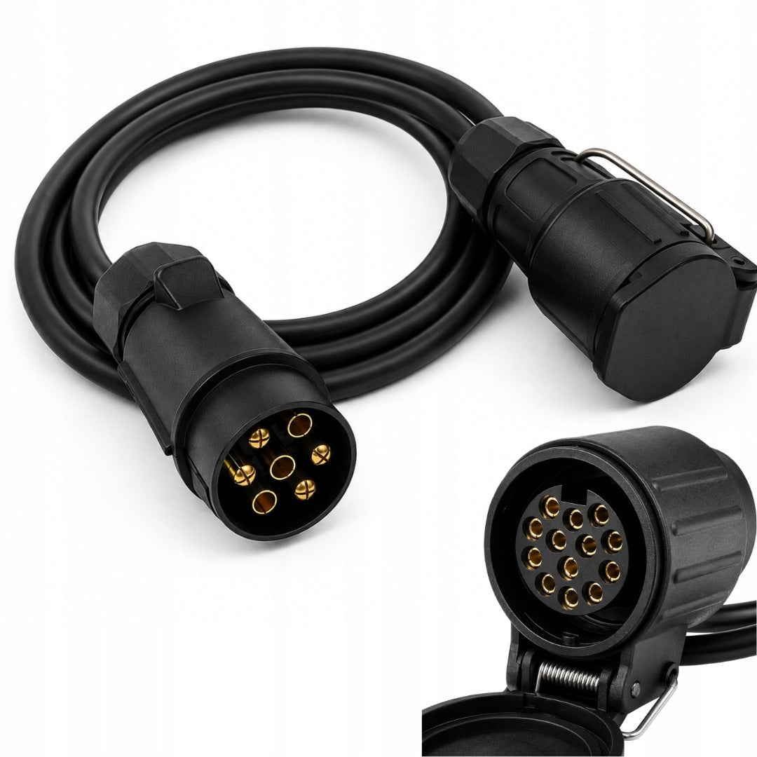 REDUCTION 7/13 PIN 75CM FOR CAR TRAILER ADAPTER ON SOCKET CABLE