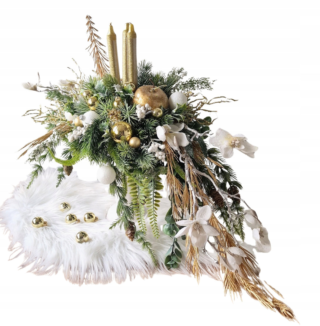 REED CHRISTMAS DECORATION HOLY COMPOSITION