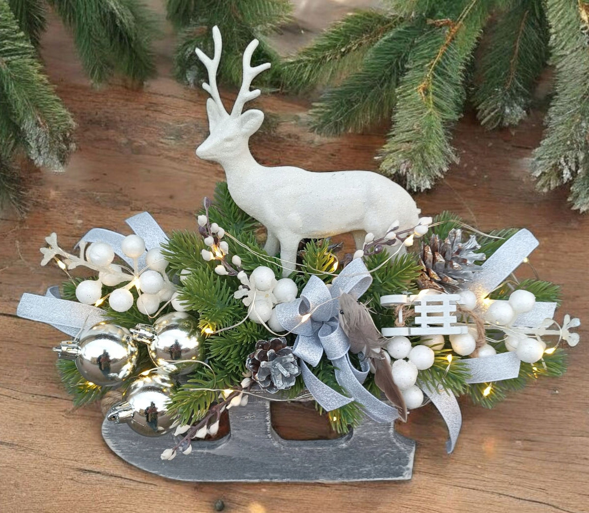 REED FOR TABLE CHEST OF DRAWERS WITH LED LIGHTS CHRISTMAS REED COMPOSITION Manufacturer code F200