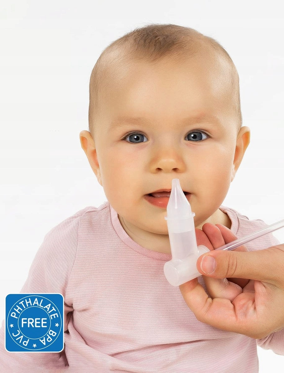 REER manual nasal aspirator + 4 filters and case Brand Reer