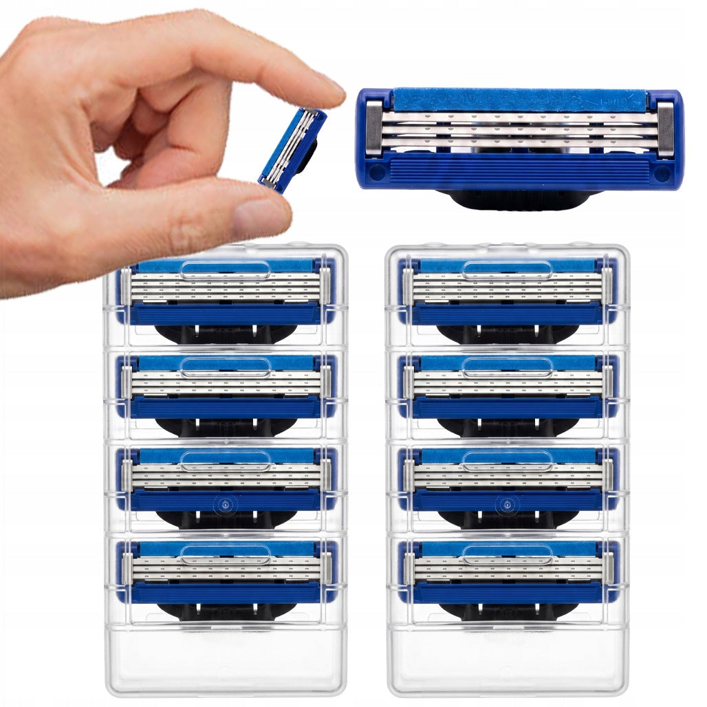 REFILLS FOR RAZOR GILLETTE MACH 3 MACH3 - BLADE KNIVES FOR RAZOR MACH3 x8