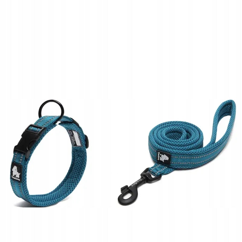 REFLECTIVE Lanyard for small dog blue 200 cm L Brand Truelove
