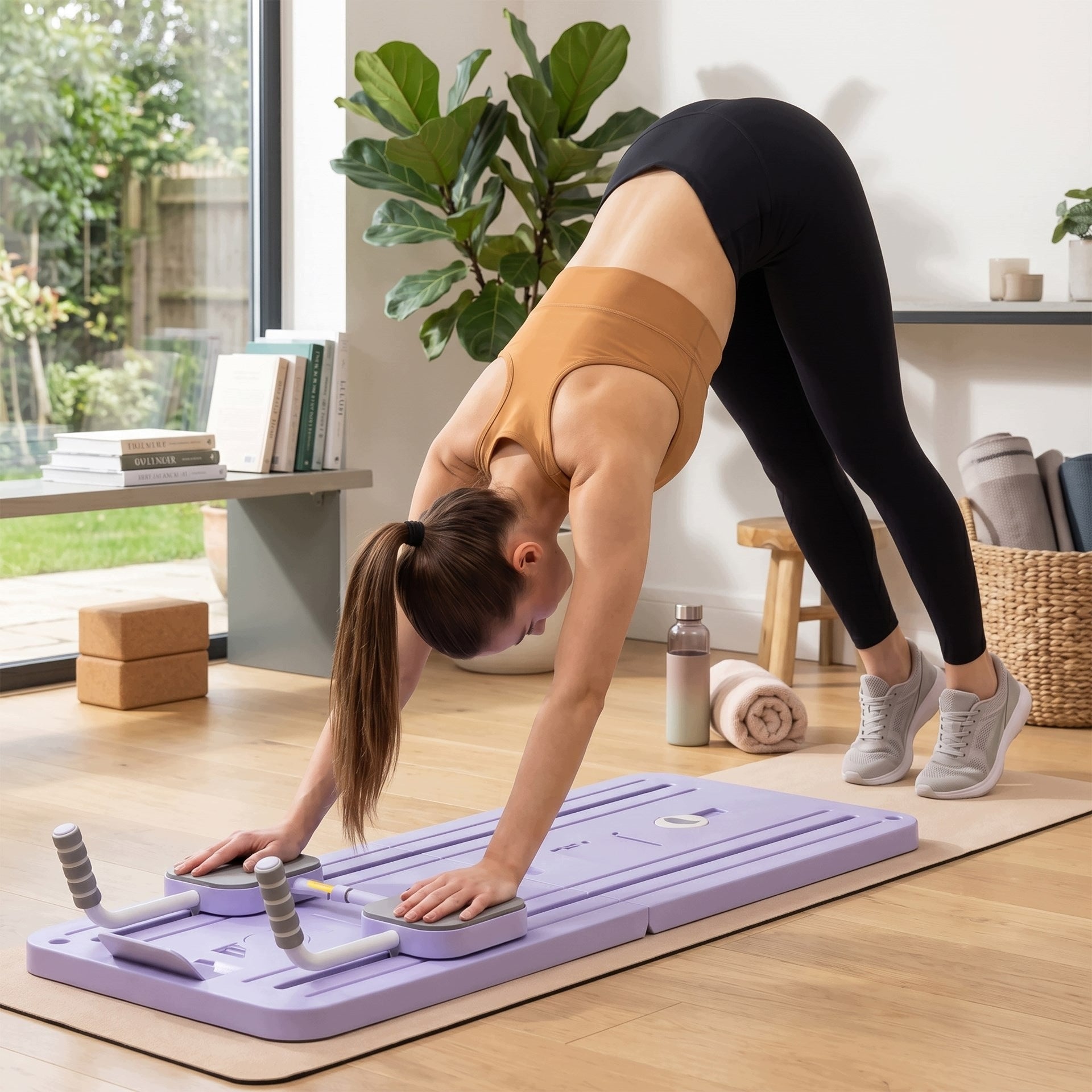 REFORMER FOR EXERCISING PILATES PUMPS MULTIFUNCTIONAL BOARD FITNESS RUBBER 10in1 Manufacturer code ACT0202