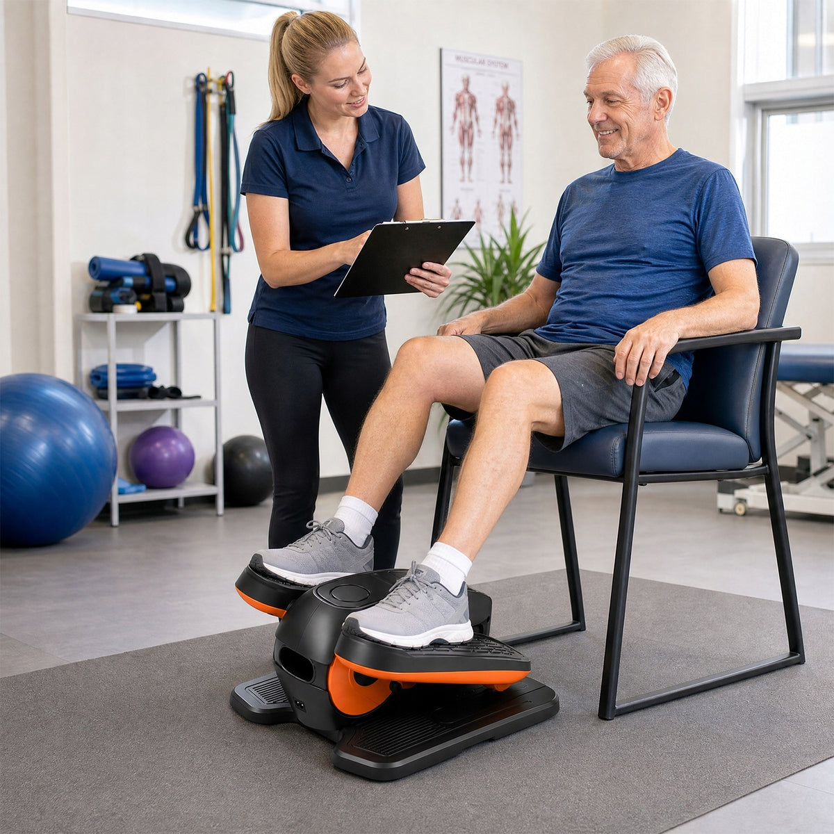 REHABILITATION ROTOR ELECTRIC LEG EXERCISE MACHINE FOR SENIOR Brand Bedee