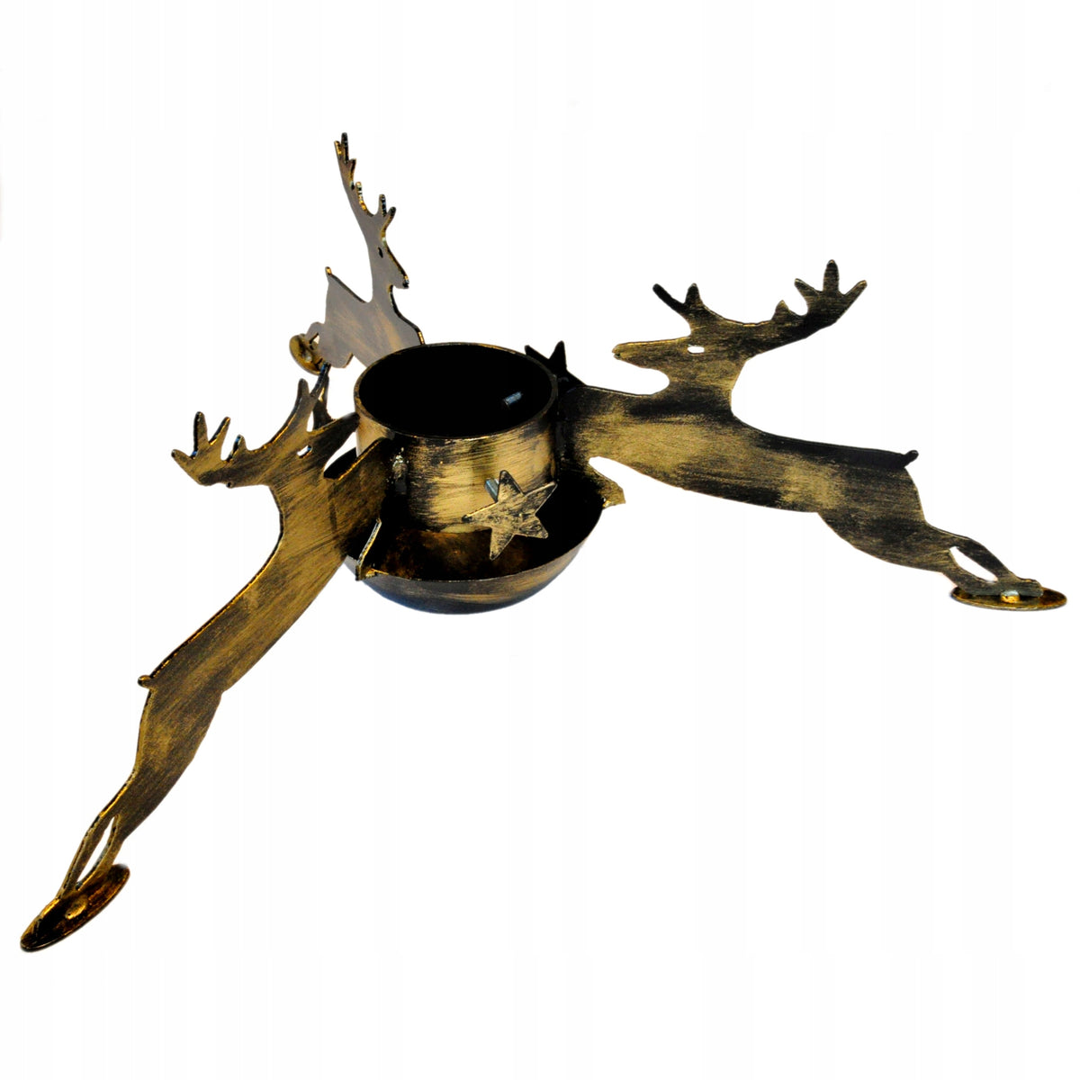 REINDEER CHRISTMAS TREE STAND WITH WATER CONTAINER