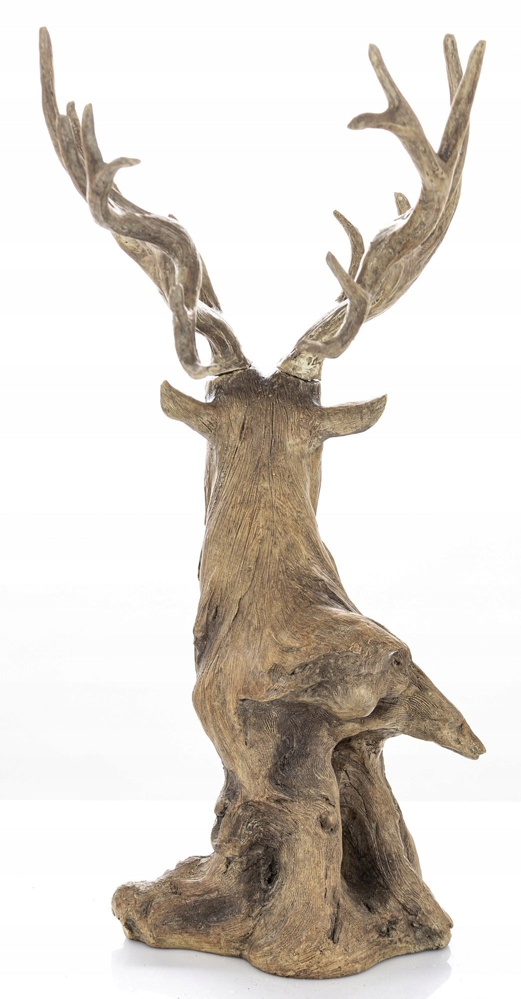 REINDEER FIGURINE CHRISTMAS DEER DECORATION BUST STATUE ANTLERS ORNAMENT Packaging status original
