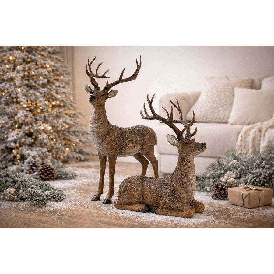 REINDEER FIGURINE NATURE MAXI Product height 75 cm