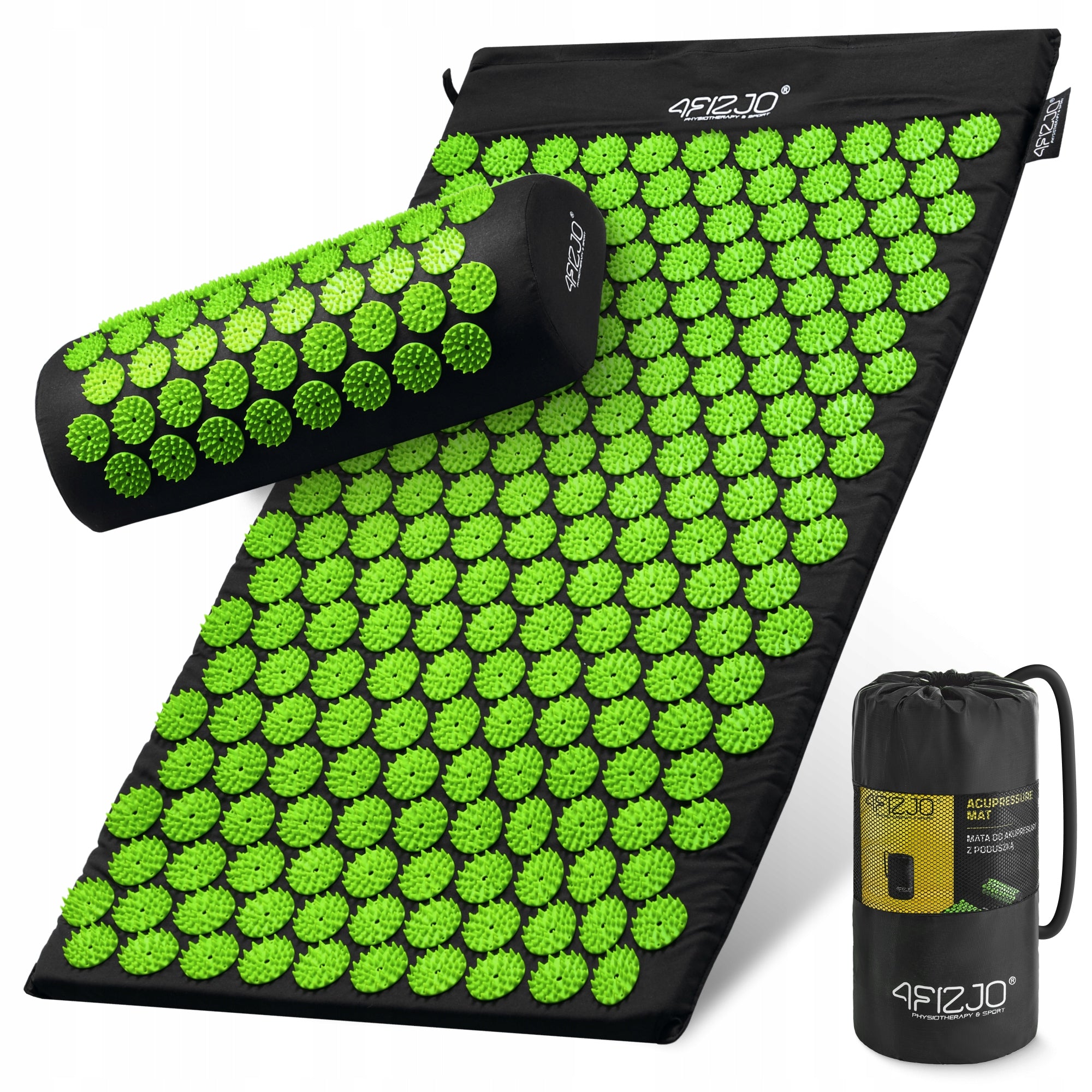 RELAXATION MASSAGE ACUPRESSURE MAT WITH SPIKES ACUPRESSURE PILLOW INCLUDED