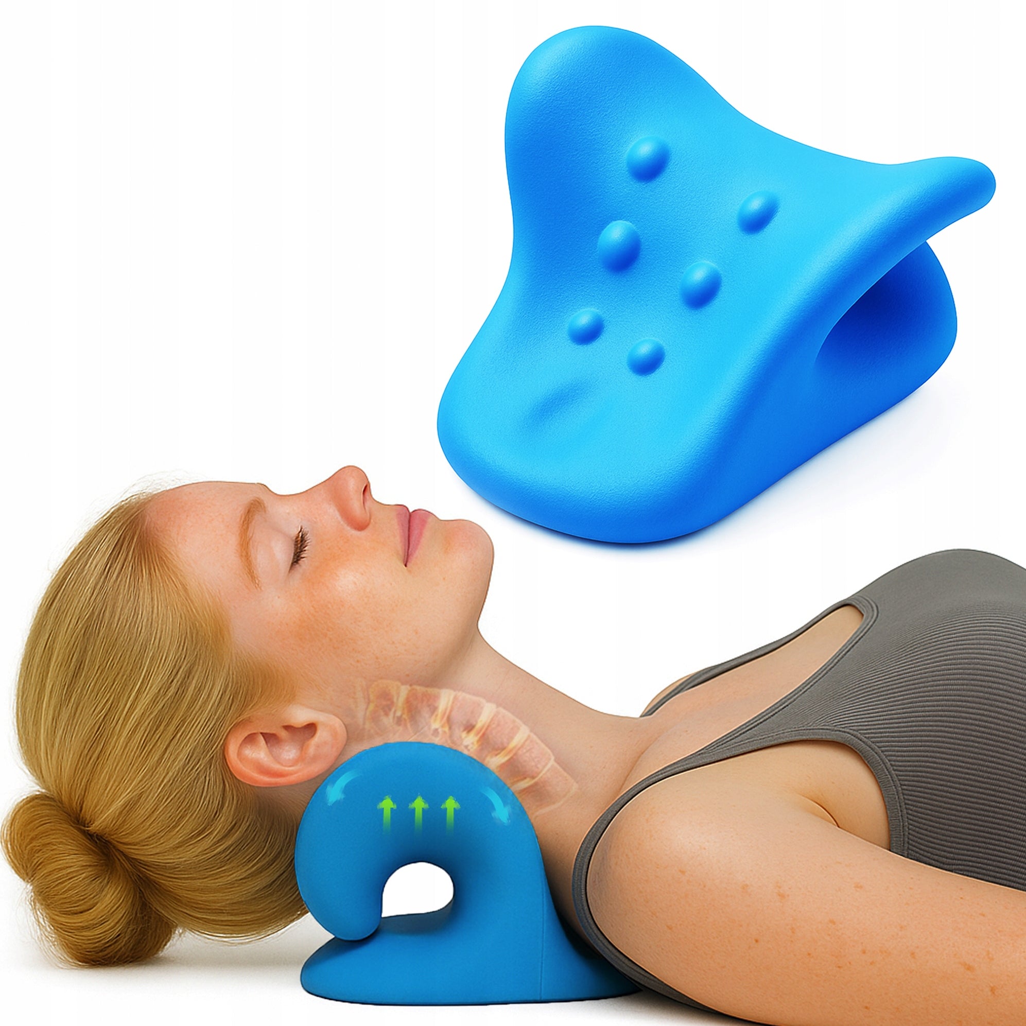RELAXATION PILLOW NECK AND NECK RELAXER NECK STRETCHING DEVICE