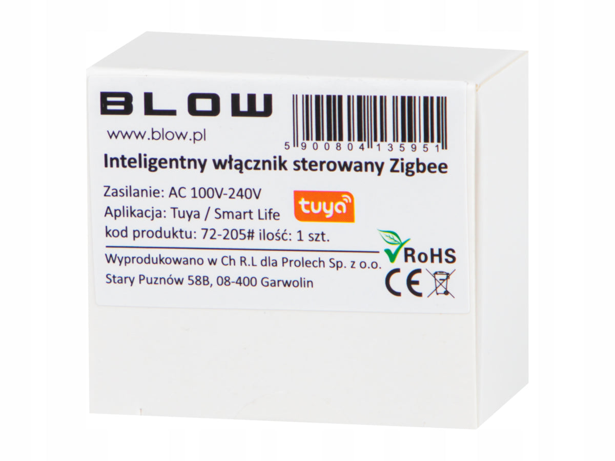 RELAY SWITCH HOUSEHOLD APPLIANCE LIGHT SWITCH SMART ZigBee TUYA Manufacturer code 72-205#