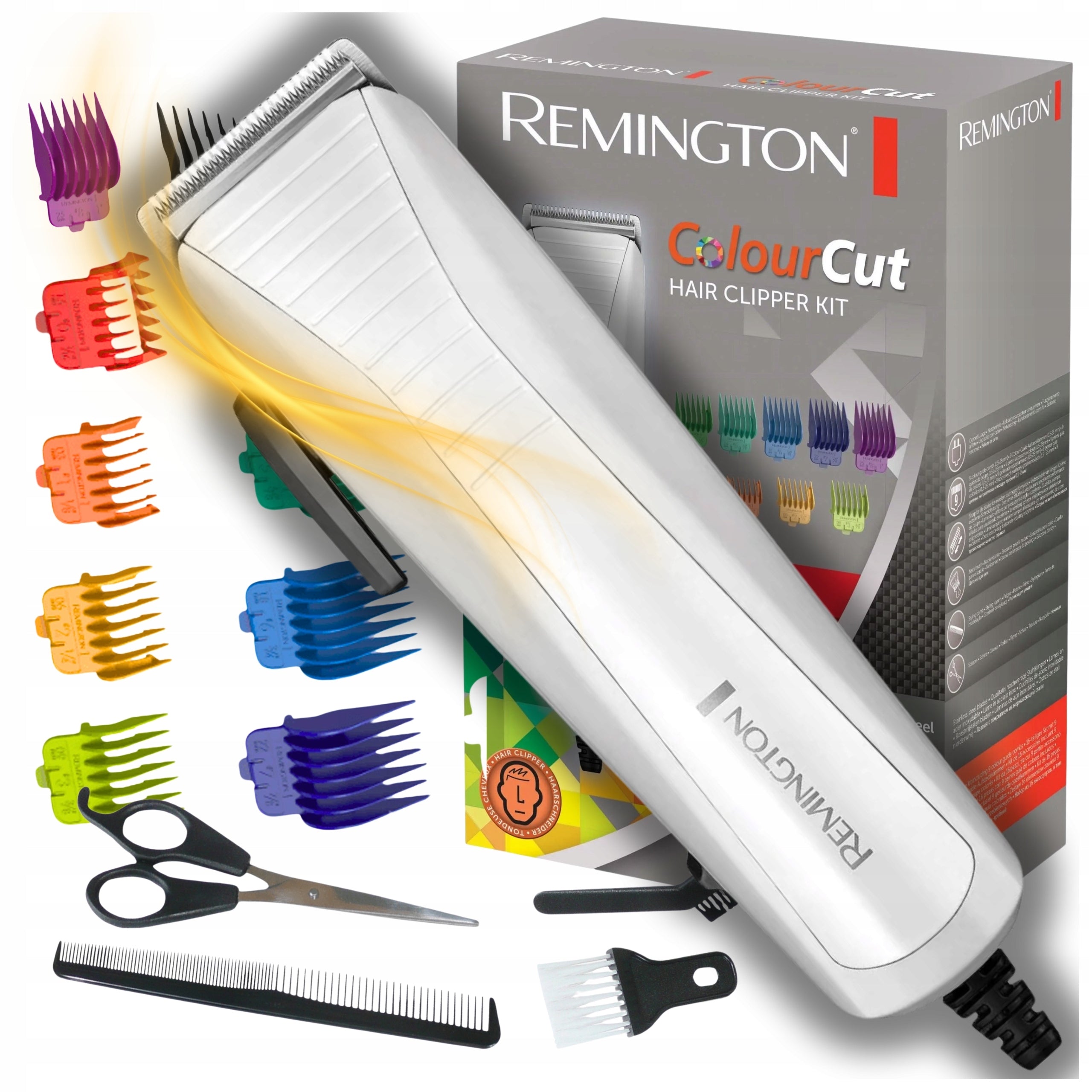 REMINGTON COLOURCUT HAIR CLIPPER HC5035 SET OF 16 ELEMENTS