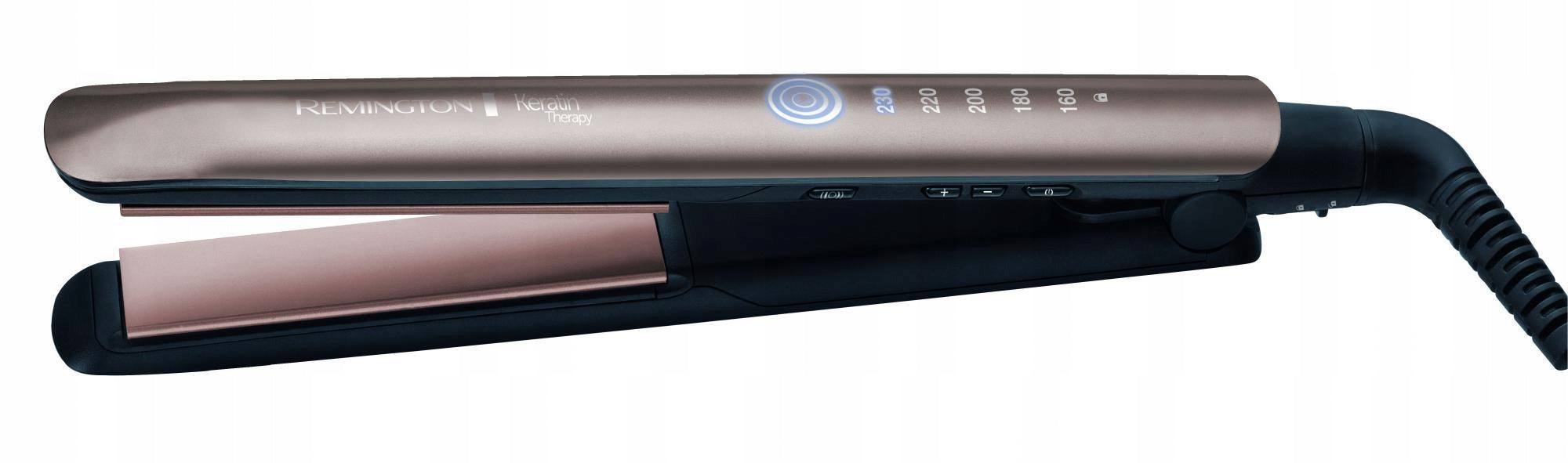 REMINGTON S8590 STRAIGHTENER Keratin Pro Sensor 230c + Case Packaging status original