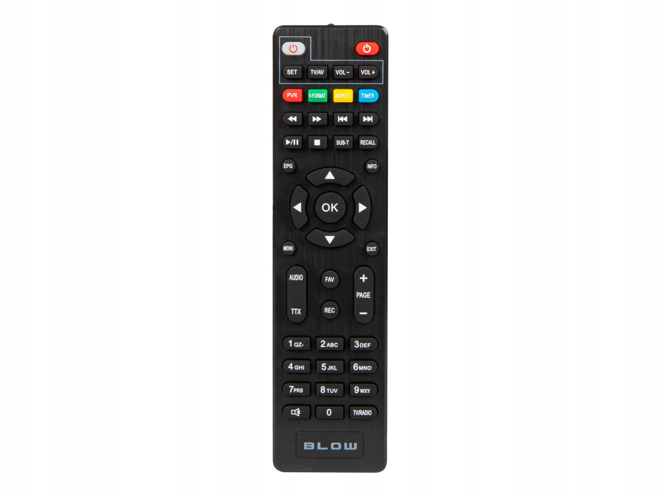 REMOTE CONTROL FOR LCD DECODER UNIVERSAL REPLACEMENT WITHOUT PROGRAMMING 4525FHD BLOW