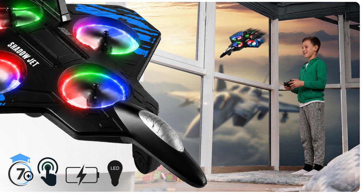 REMOTE CONTROLLED AIRCRAFT JET DRONE JET W26 PILOT 1x battery 500mAh Packaging status original