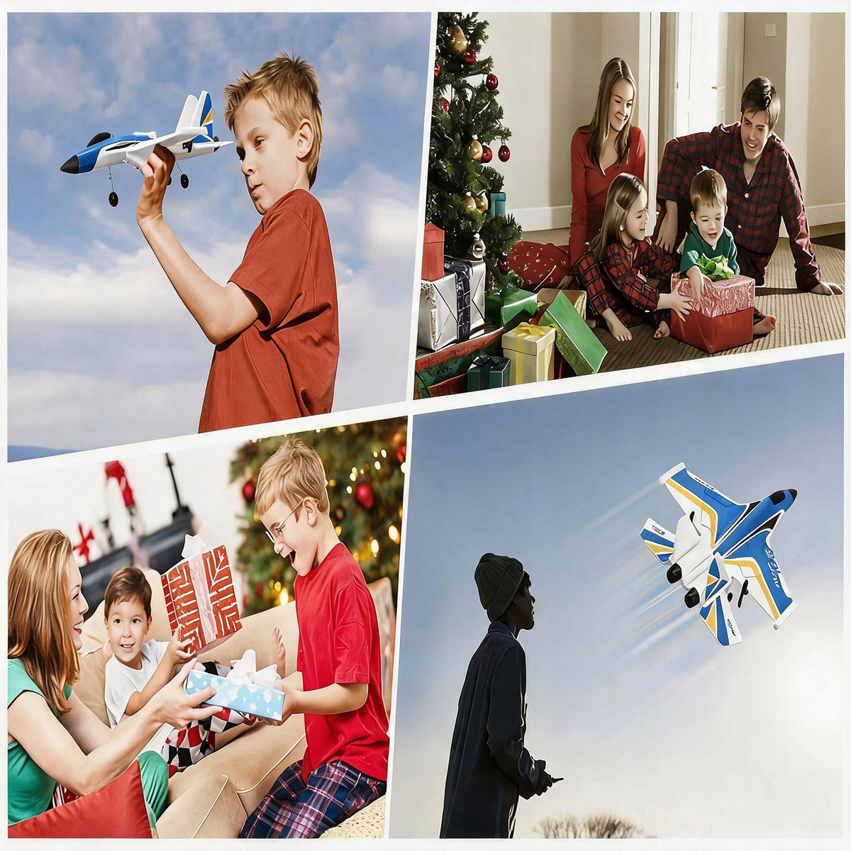 REMOTE CONTROLLED AIRCRAFT WITH 3 SPEED LEVELS 360° ROTATION WITH LED Packaging status original