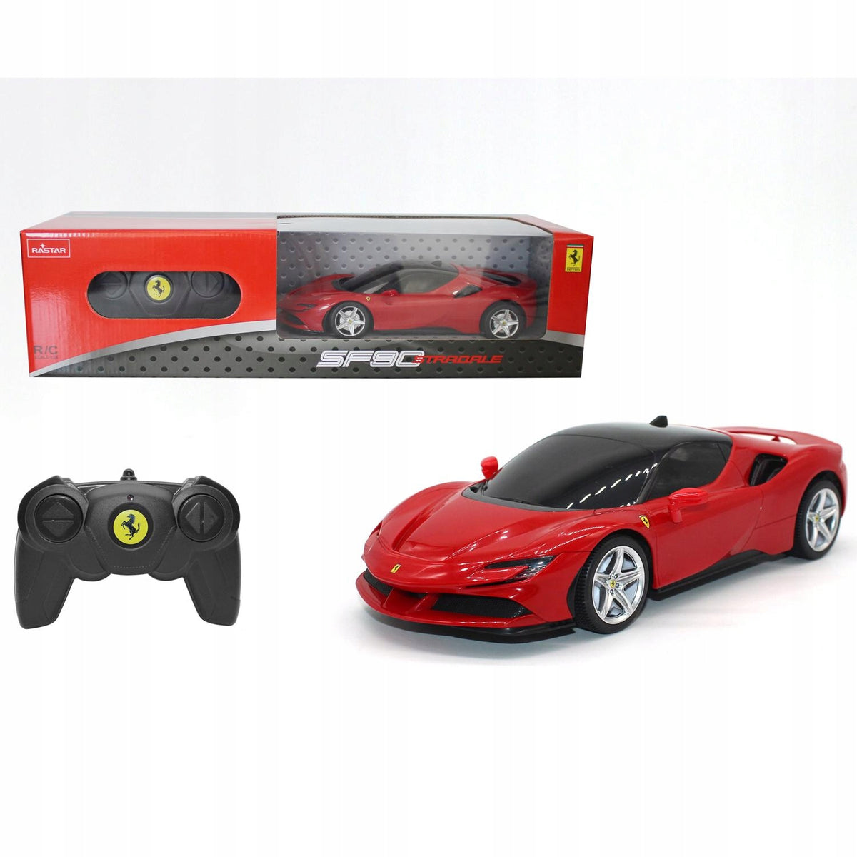 REMOTE CONTROLLED CAR AUTO RC FOR REMOTE CONTROL Rastar Ferrari SF90 97600 1:24 Packaging status original