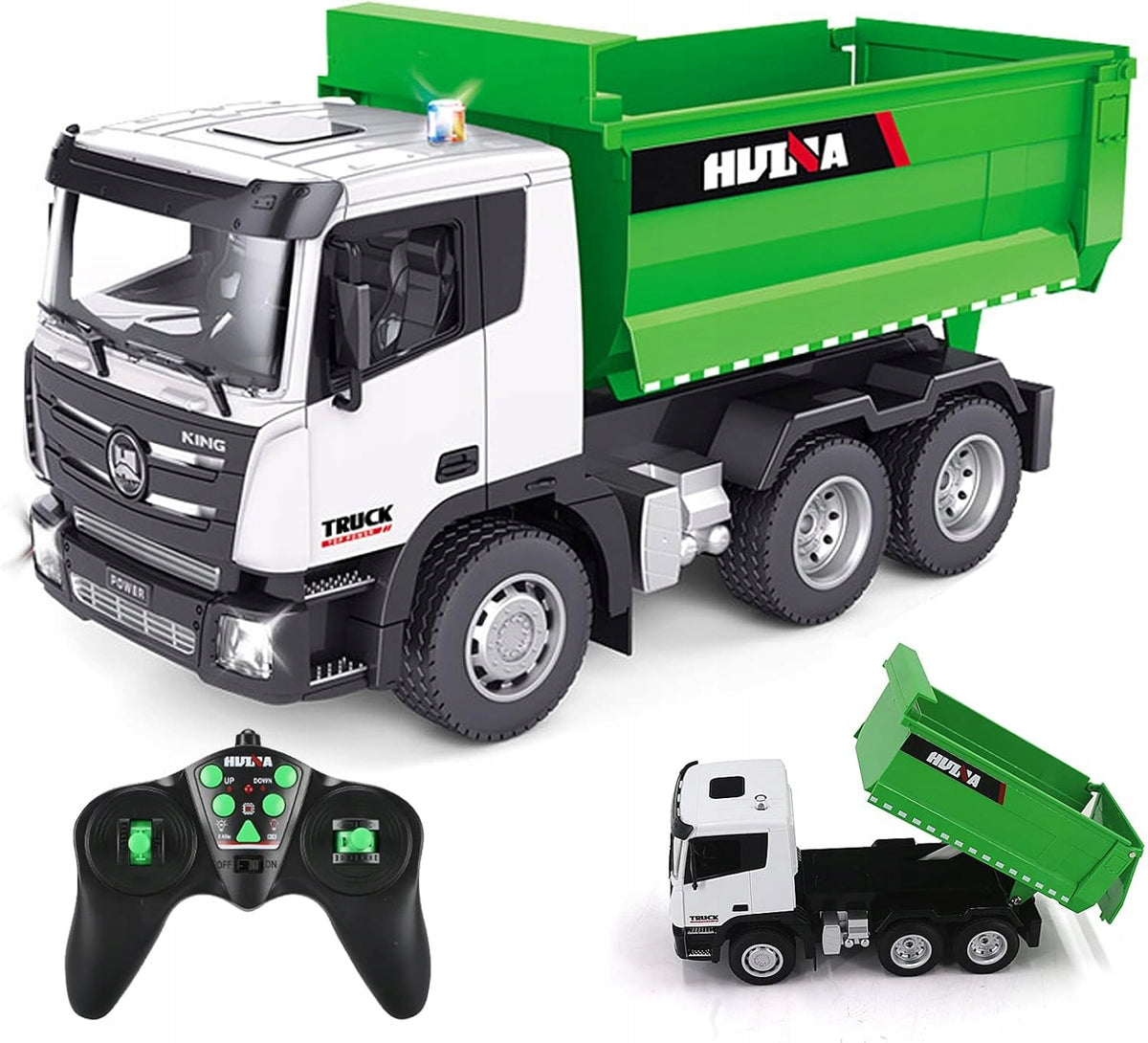 REMOTE CONTROLLED CAR AUTO RC REMOTE CONTROL TIPPER TRUCK 1:18 COIL