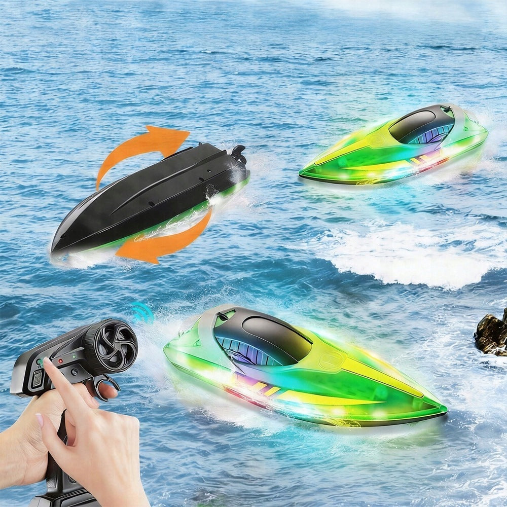 REMOTE CONTROLLED MOTORBOAT BOAT FLOATING OVER WATER BATTERY RC PILOT Kind floating