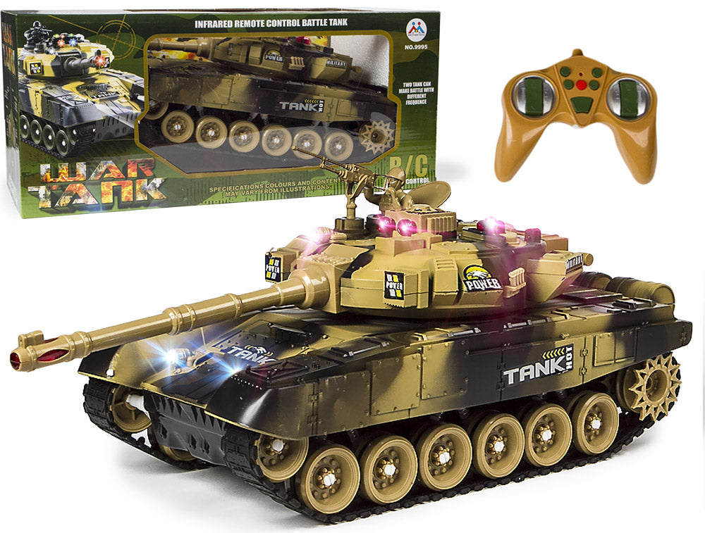 REMOTE CONTROLLED TANK FOR CHILDREN SOUND LED TOY FOR REMOTE CONTROL + SOLDIER