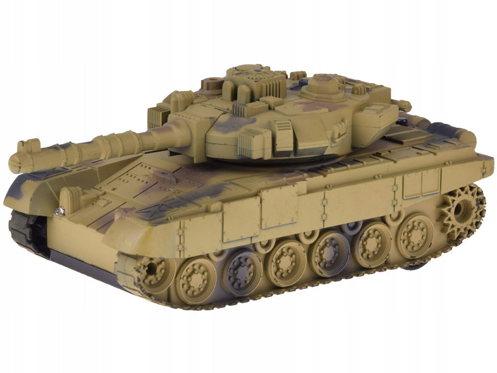 REMOTE-CONTROLLED TANK ON THE PILOT IN DESERT CAMOUFLAGE SHOOTING EFFECTS Manufacturer code YBQ2898UJ