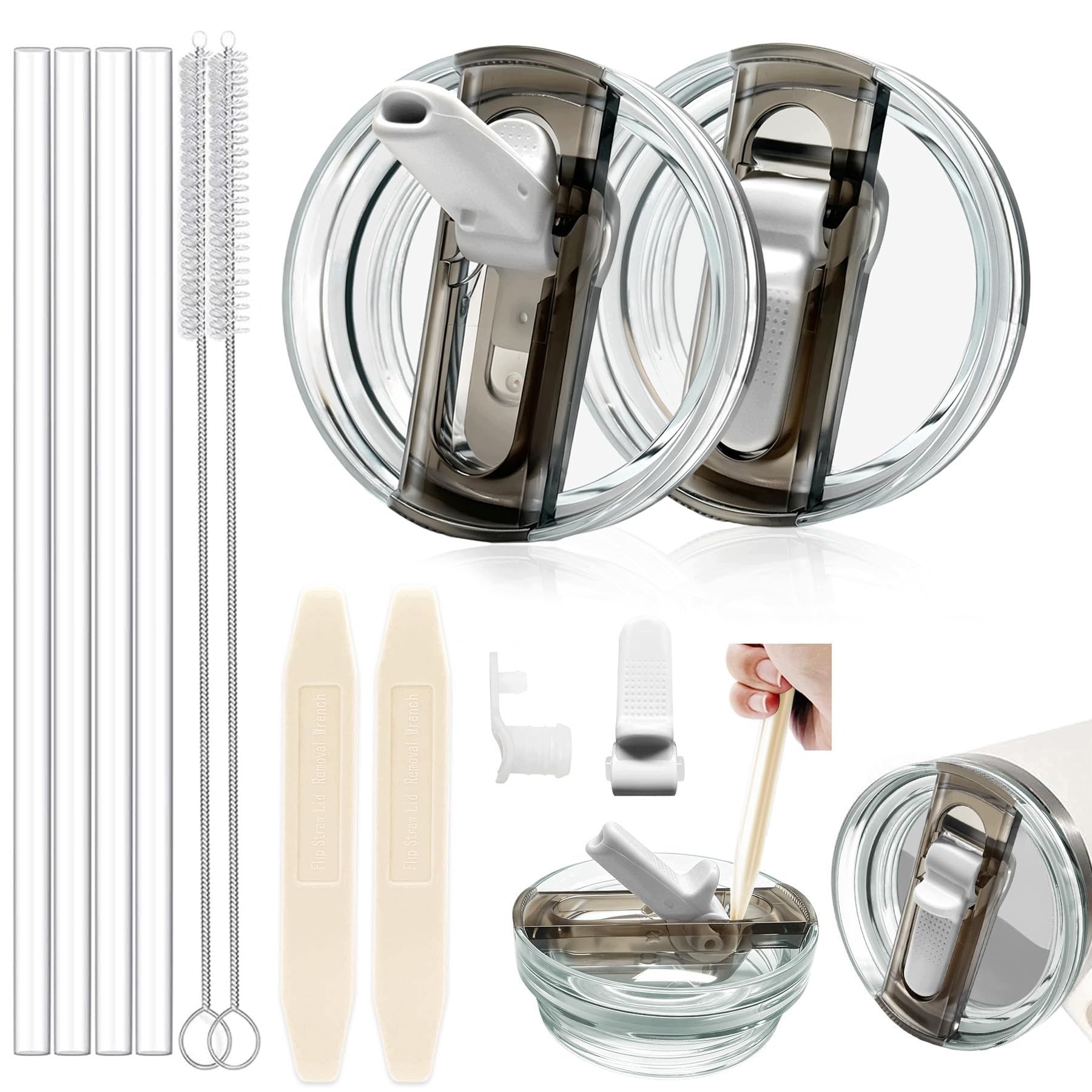 REMOVABLE LID STANLEY CUP AIRTIGHT SET OF 2 EASY TO