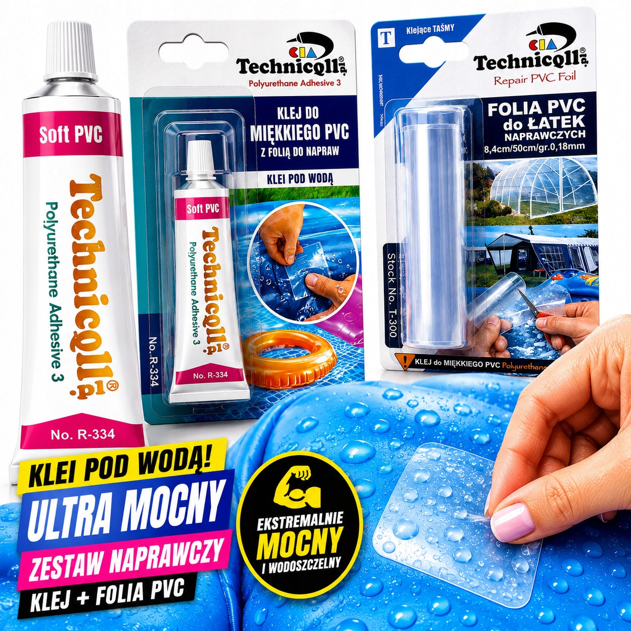 REPAIR KIT FOR INFLATABLE POOL MATTRESSES CIRCLE INFLATABLE GLUE + PATCH Manufacturer code DO NAPRAWY BASENU MATERACY PONTONÓW ZESTAW
