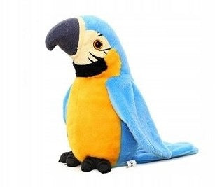 REPEATING PARROT SAYS REPEAT PLUSH TOY MOCKINGBIRD Brand R2