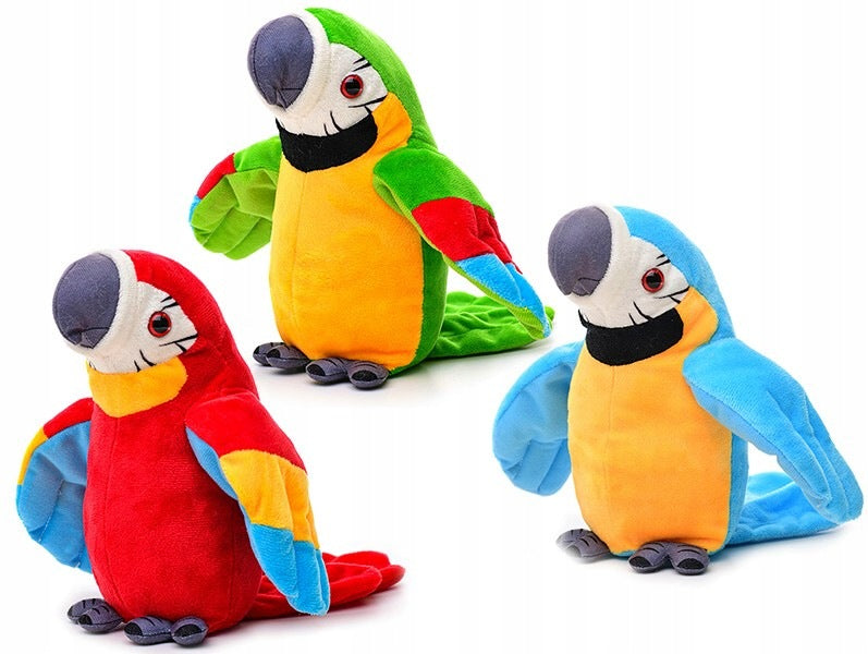 REPEATING PARROT SAYS REPEAT PLUSH TOY MOCKINGBIRD Packaging status original