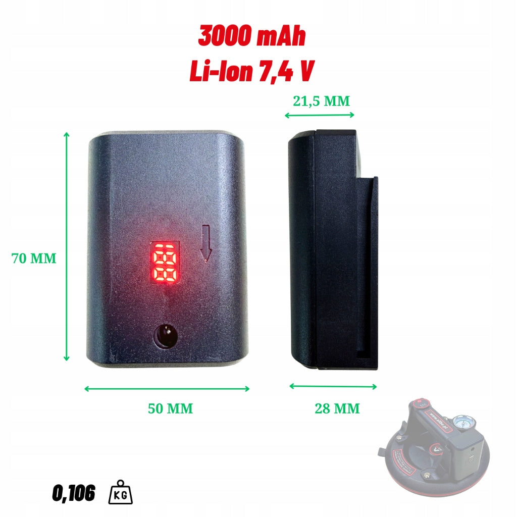 REPLACEMENT BATTERY FOR BATTERY ELECTRIC SUCTION CUP ALLBE A381SB6320 Packaging status original