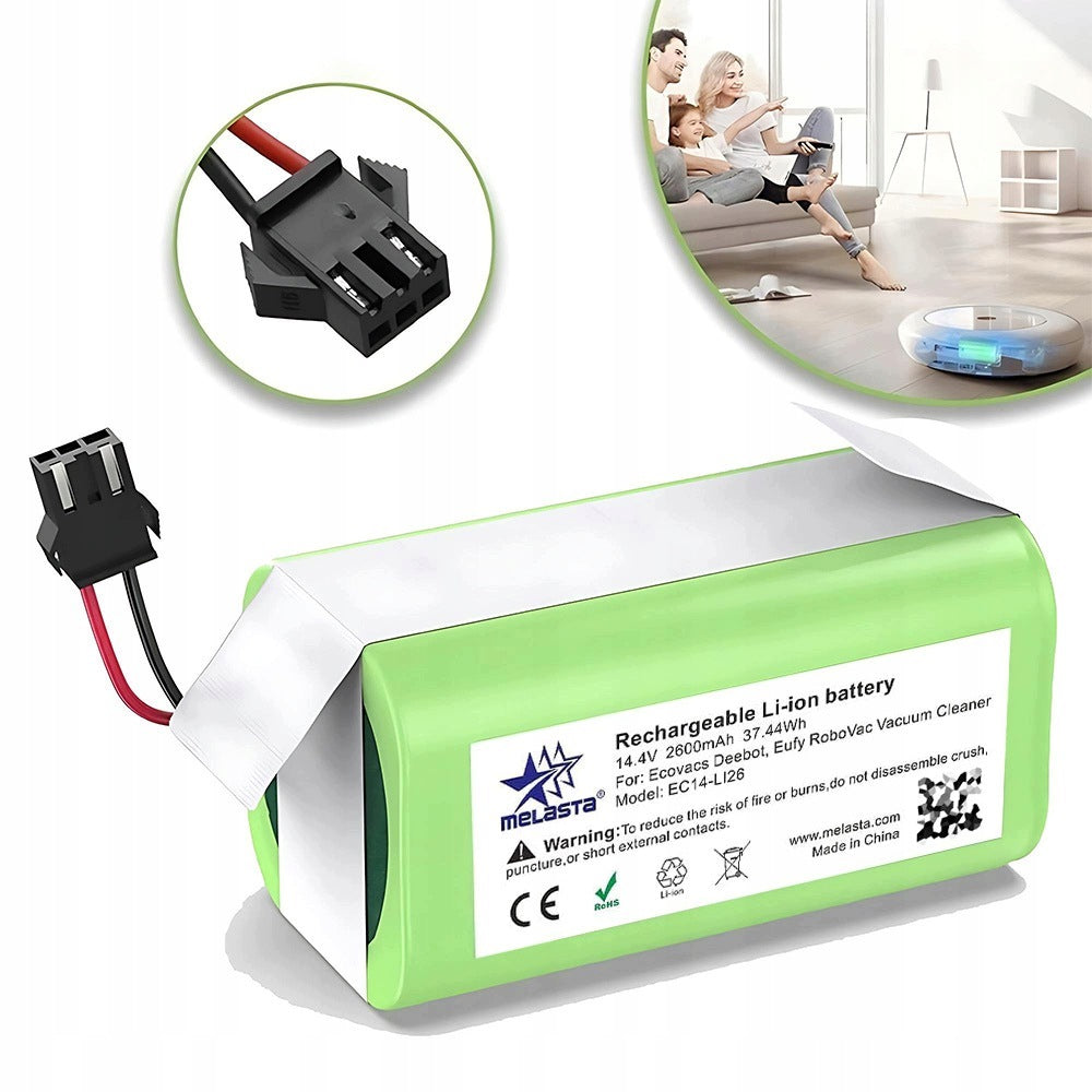 REPLACEMENT BATTERY FOR EUFY ROBOVAC 11S 15C 30 TESVOR X500 DEEBOT 2600MAH