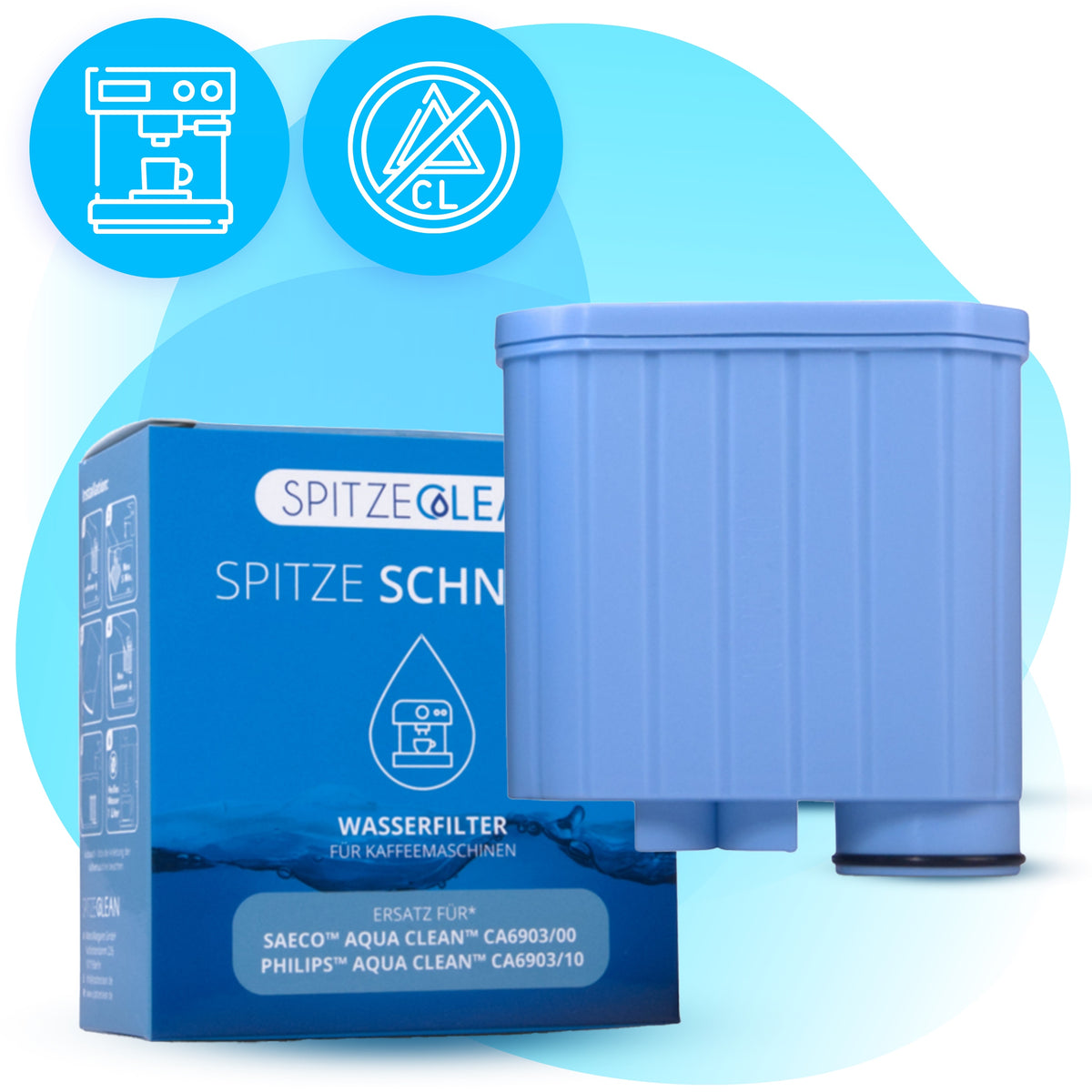 REPLACEMENT Water filter for Philips LatteGo SpitzeClean TOP QUALITY Packaging status original