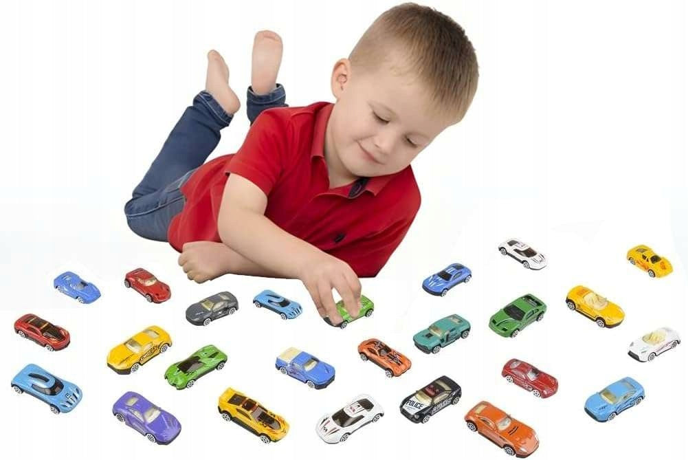 RESORAKI METAL CARS SET FOR CHILDREN COLORFUL 25 PIECES Brand Little Ant