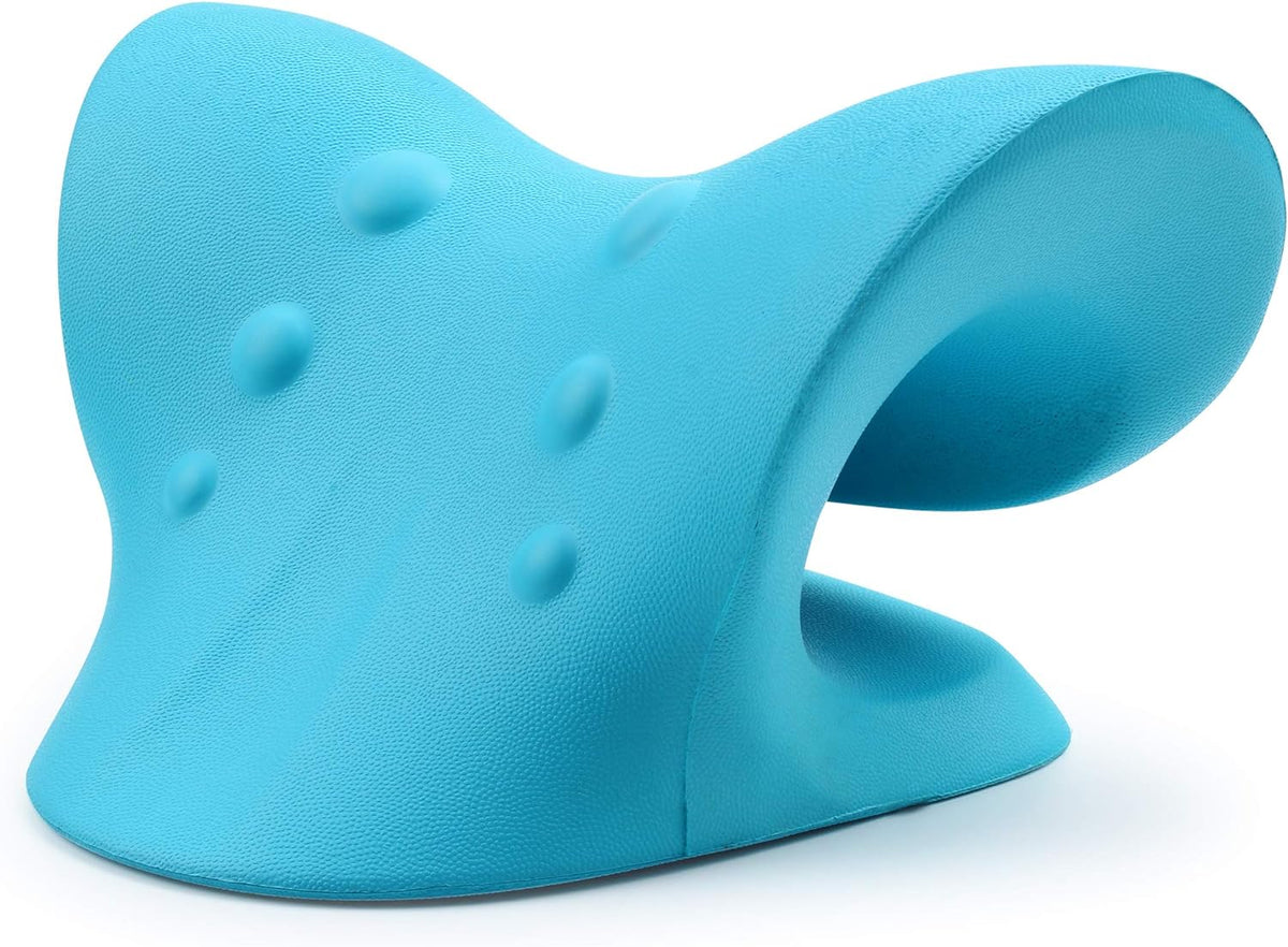 RESTCLOUD Relaxing Pillow for Neck Massage Chiropractic, Blue Medical device no