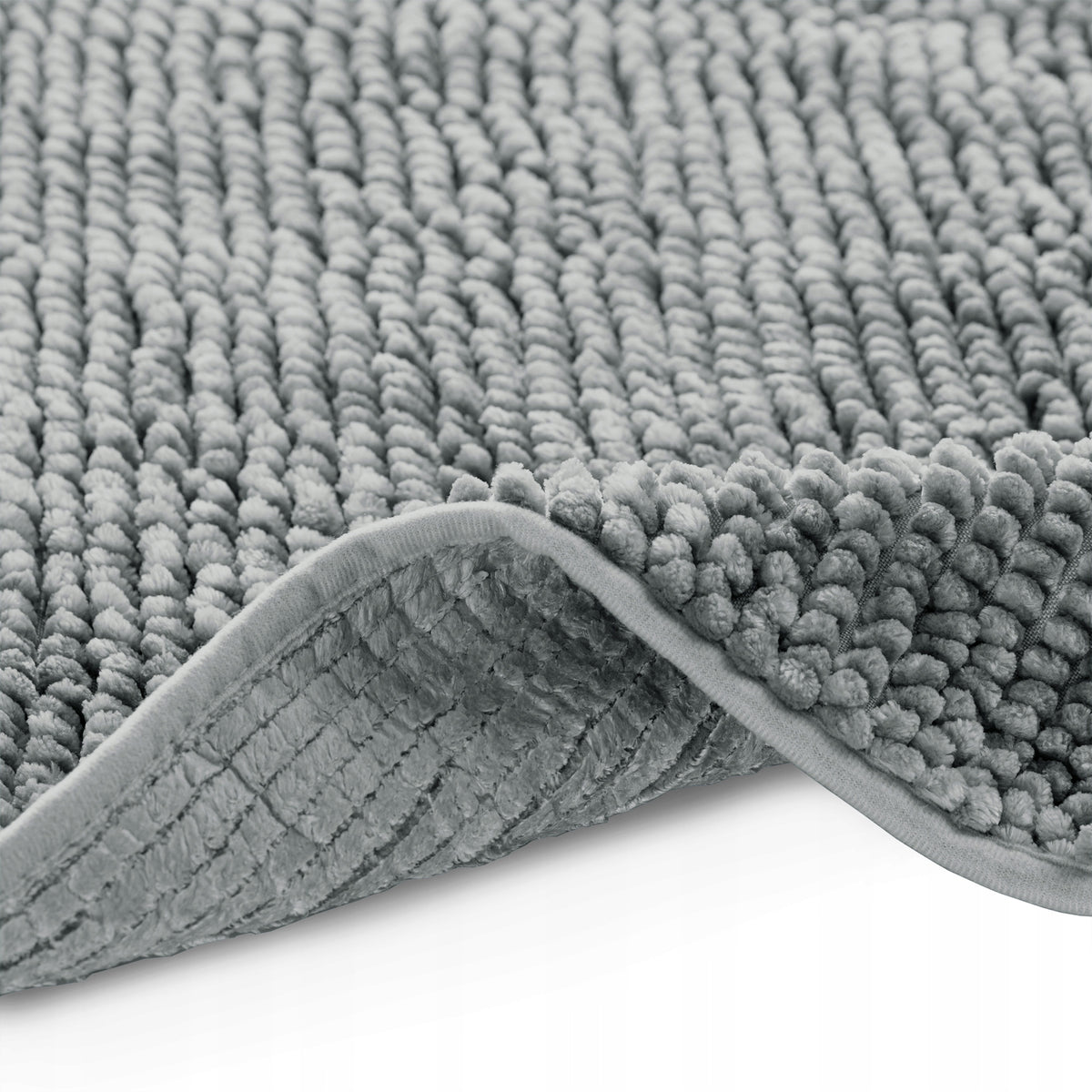 RESTILO Bathroom Rugs Non-Slip Chenille Shaggy 60X90 Grey Manufacturer code 190000569